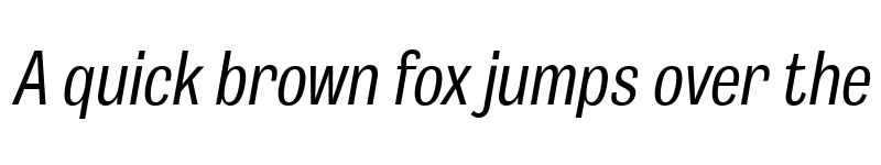 Preview of Body Grotesque Slim Italic