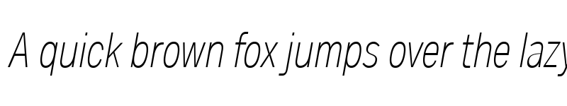 Preview of Body Text SlimTrial Light Italic