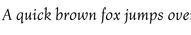 Preview of Bona Nova Italic Regular