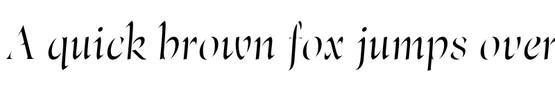 Preview of Bona Title Italic Regular