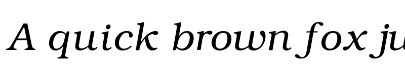 Preview of Bookman Light Italic