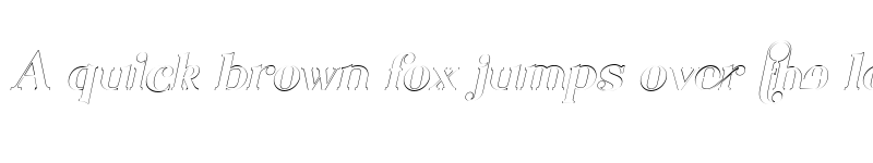 Preview of Bougenville Outline Italic