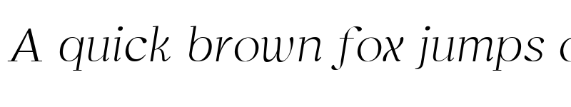 Preview of Bovino-ThinItalic Regular