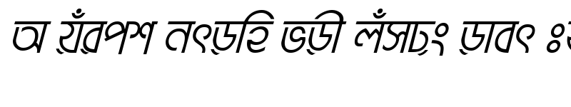 Preview of BrahmaputraMJ Italic