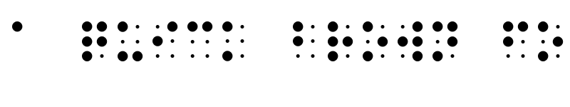 Preview of BRAILLE Regular