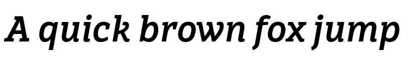 Preview of Brava Slab Bold Italic