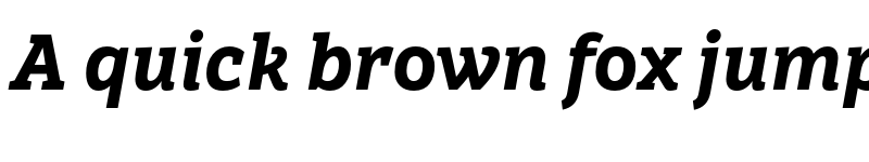 Preview of Brava Slab ExtraBold Italic