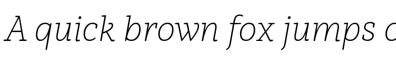 Preview of Brava Slab ExtraLight Italic