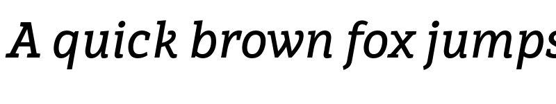 Preview of Brava Slab SemiBold Italic