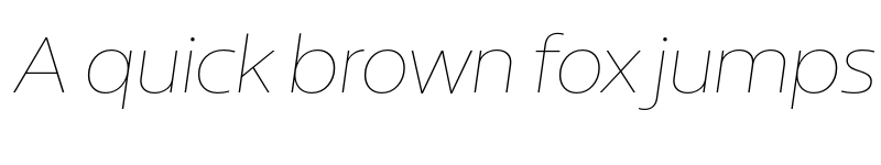 Preview of Breno Hairline Italic