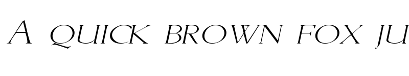 Preview of BriceExtended Italic