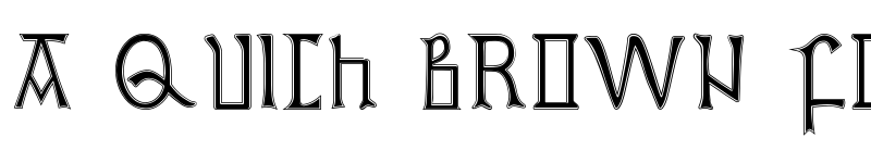Preview of British Outline Majuscules Regular