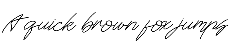 Preview of Britties Signature Italic