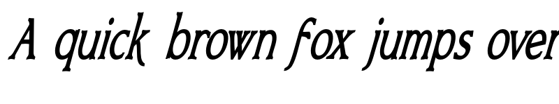 Preview of Bronzetti Condensed Bold Italic