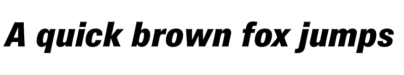 Preview of Brown Pro Extra Bold Italic