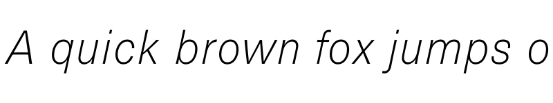 Preview of Brown Pro Thin Italic