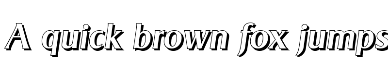 Preview of BruceBeckerShadow-Medium Italic