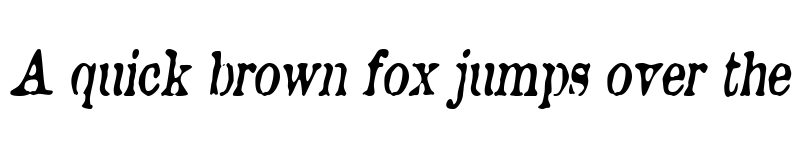 Preview of BrunineCnd Italic
