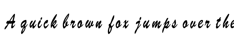 Preview of BrushScriptSWCondensed Regular