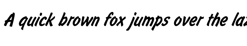 Preview of BrushType Italic