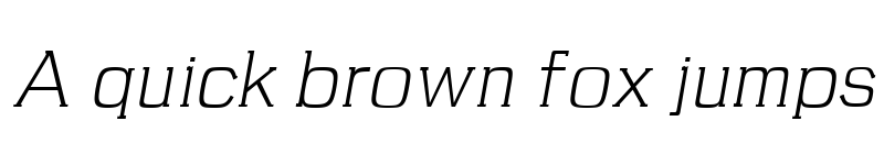 Preview of Brycen Light Italic