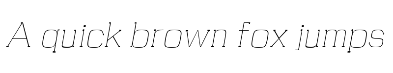 Preview of Brycen Thin Italic
