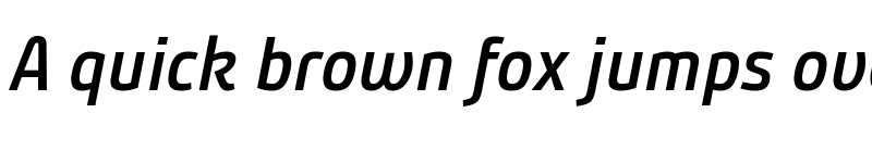 Preview of Bunday Clean SemiBold Up Italic