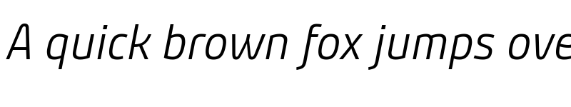 Preview of Bunday Clean SemiLight Italic