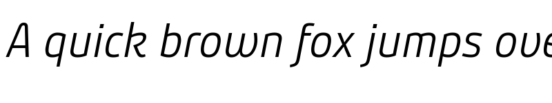 Preview of Bunday Clean SemiLight Up Italic