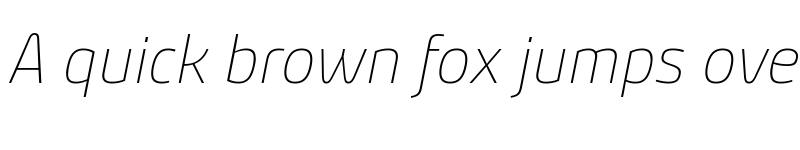 Preview of Bunday Clean Thin Italic