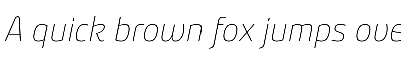 Preview of Bunday Clean Thin Up Italic