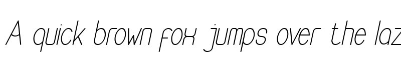 Preview of Buon Umore Thin Italic