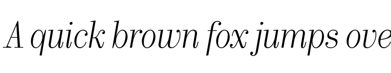 Preview of Bw Pose No 3 Light Italic