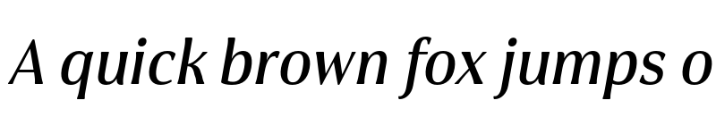 Preview of Cabrito Flare W03 Norm DemiBold Italic