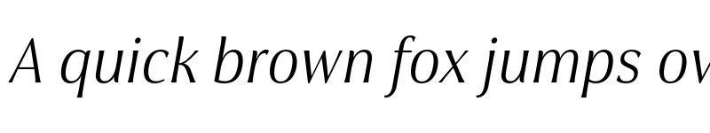 Preview of Cabrito Flare W03 Norm Regular Italic