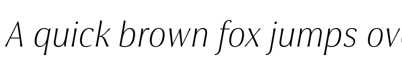 Preview of Cabrito Flare W03 Norm Thin Italic