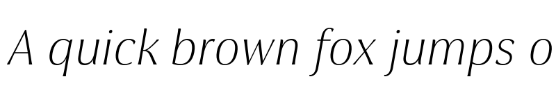 Preview of Cabrito Flare W03 t Thin Extended Italic