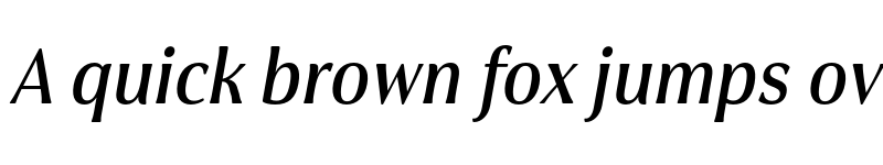 Preview of Cabrito Flare W05 DemiBold Condensed Italic