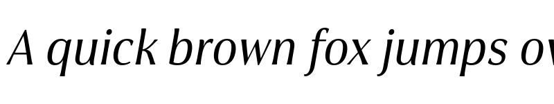 Preview of Cabrito Flare W05 Norm Medium Italic