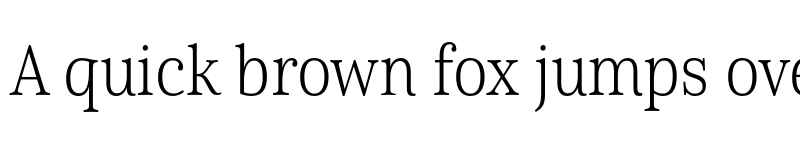 Preview of Cabrito Serif W05 Light Condensed