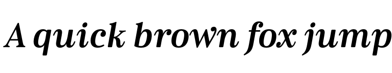 Preview of Cabrito Serif W05 Norm E ExtraBold Italic