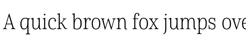 Preview of Cabrito Serif W05 Thin Condensed