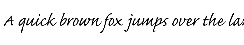 Preview of CaflischScript Regular Italic