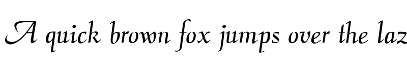 Preview of CalligraphyFLF Regular