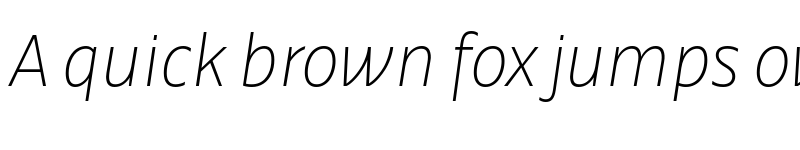 Preview of Calton Calton Thin Italic