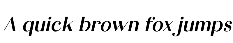 Preview of Calton Elegance Sans Italic