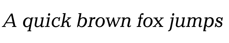 Preview of CandidaEF Regular Italic
