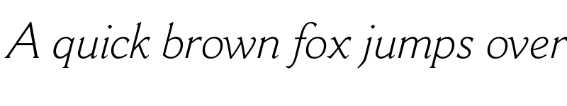 Preview of Cantoria MT Std Light Italic