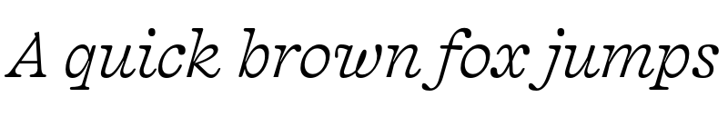 Preview of Capraia ExtraLight Italic