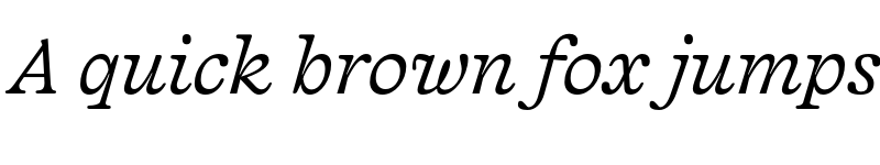 Preview of Capraia Light Italic